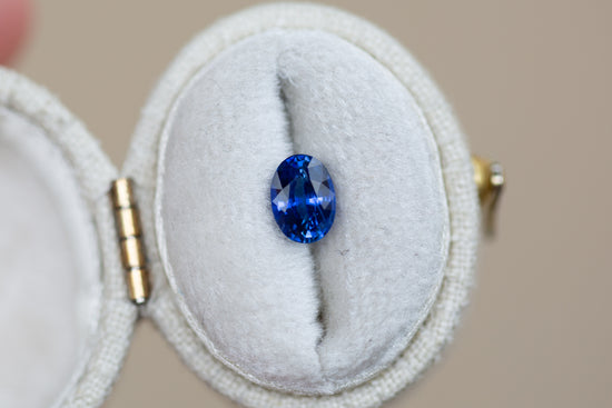 1.13ct Oval Blue Sapphire