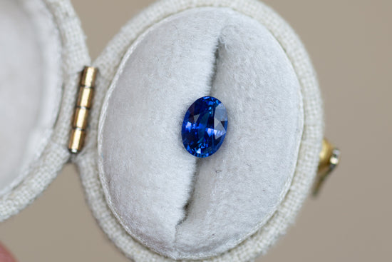 1.13ct Oval Blue Sapphire