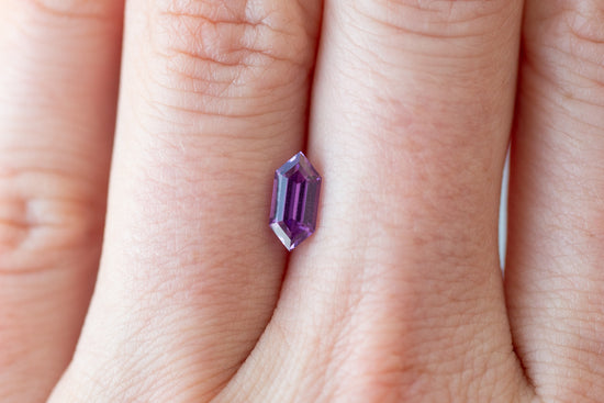 1.05ct Hexagon Vivid Purple Sapphire