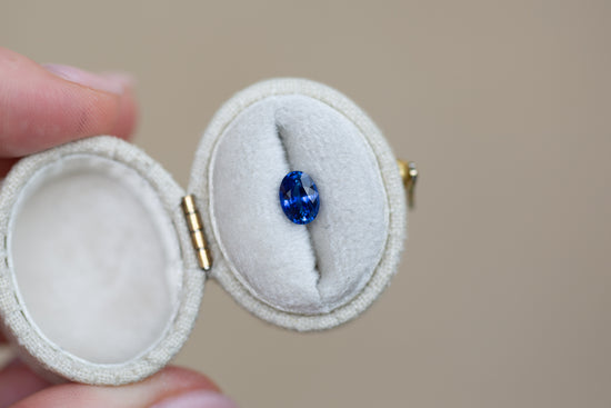 1.13ct Oval Blue Sapphire