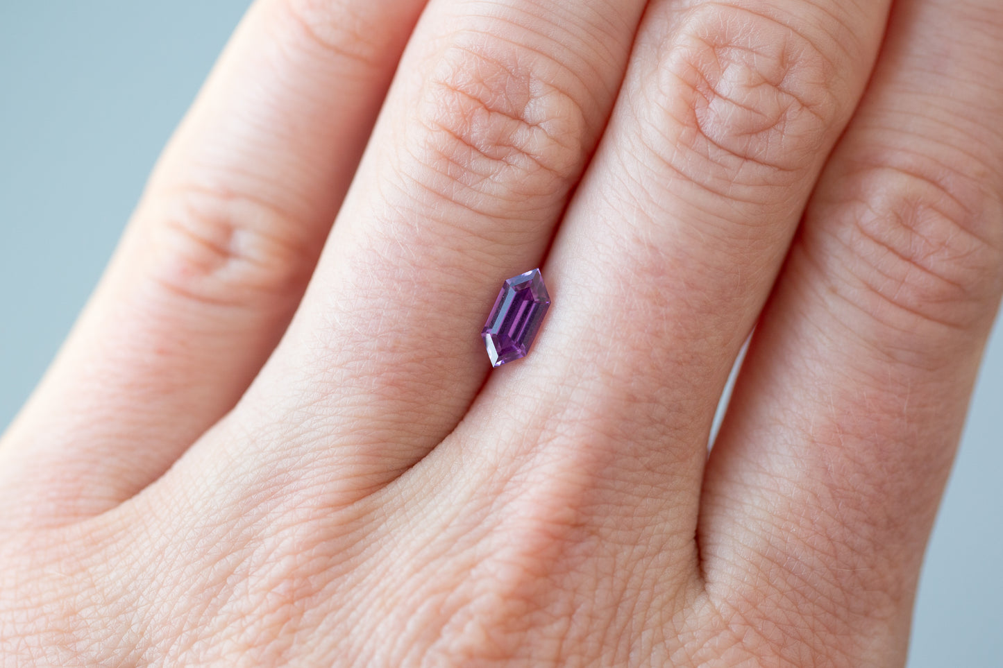 1.05ct Hexagon Vivid Purple Sapphire