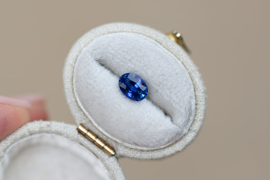 1.13ct Oval Blue Sapphire