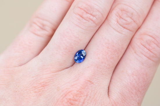 1.13ct Oval Blue Sapphire