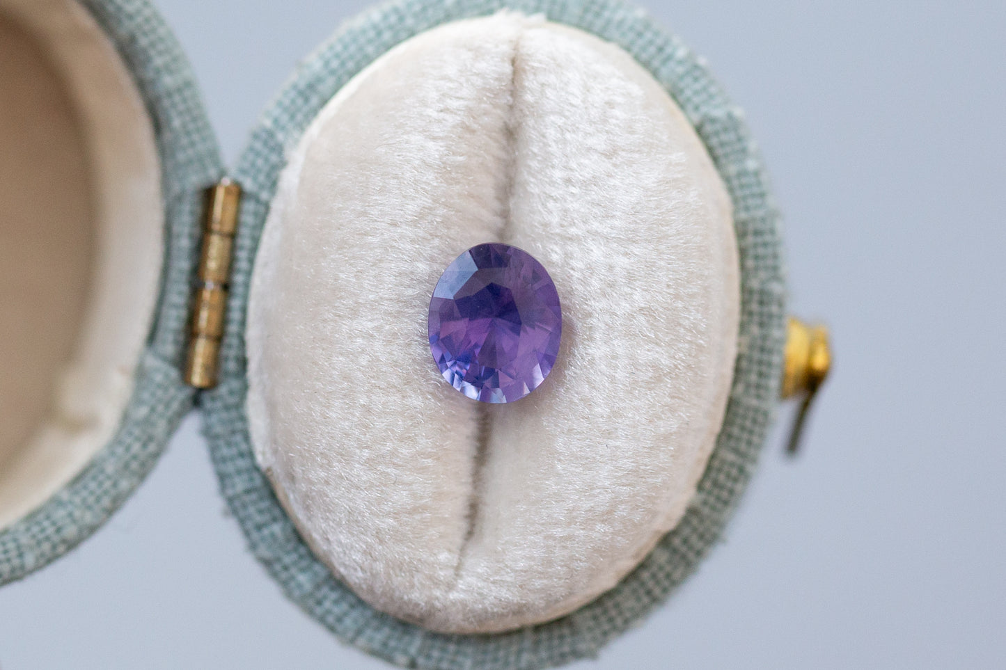 1.65ct Oval Lavender Purple Sapphire