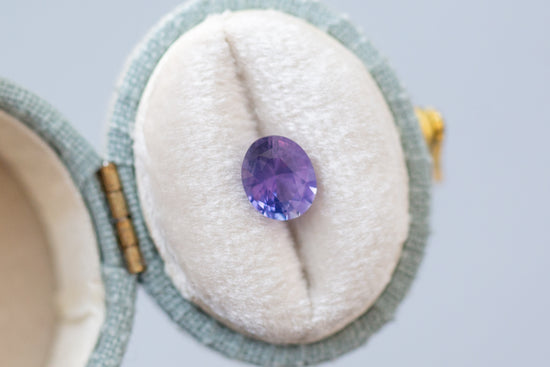 1.65ct Oval Lavender Purple Sapphire