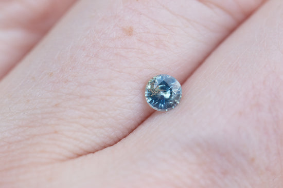 .46ct round opalescent teal blue sapphire