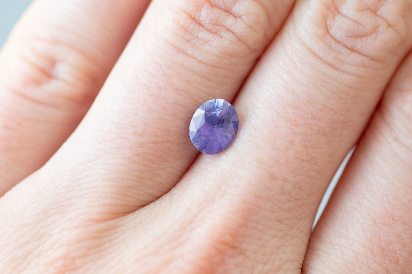 1.65ct Oval Lavender Purple Sapphire