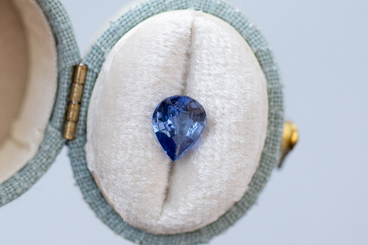 1.75ct Pear Blue Sapphire