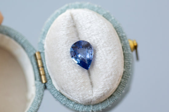 1.75ct Pear Blue Sapphire