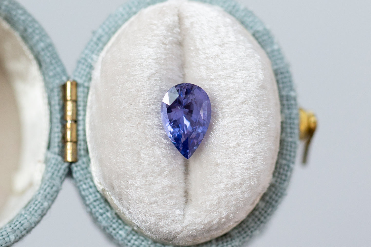 1.65ct Pear Lavender Purple Sapphire