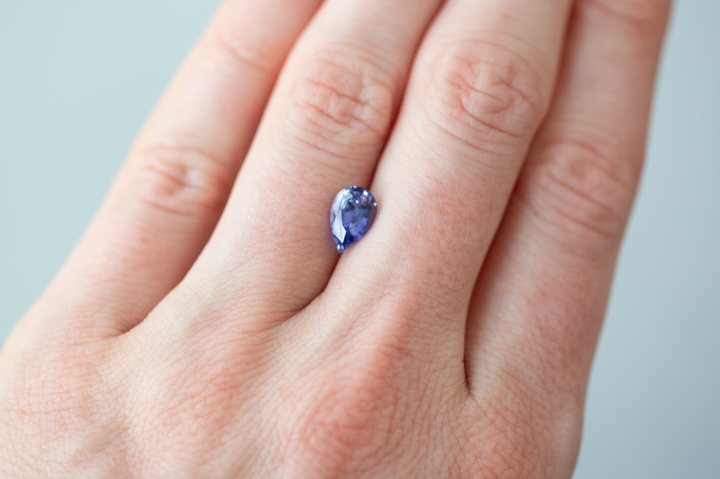 1.65ct Pear Lavender Purple Sapphire