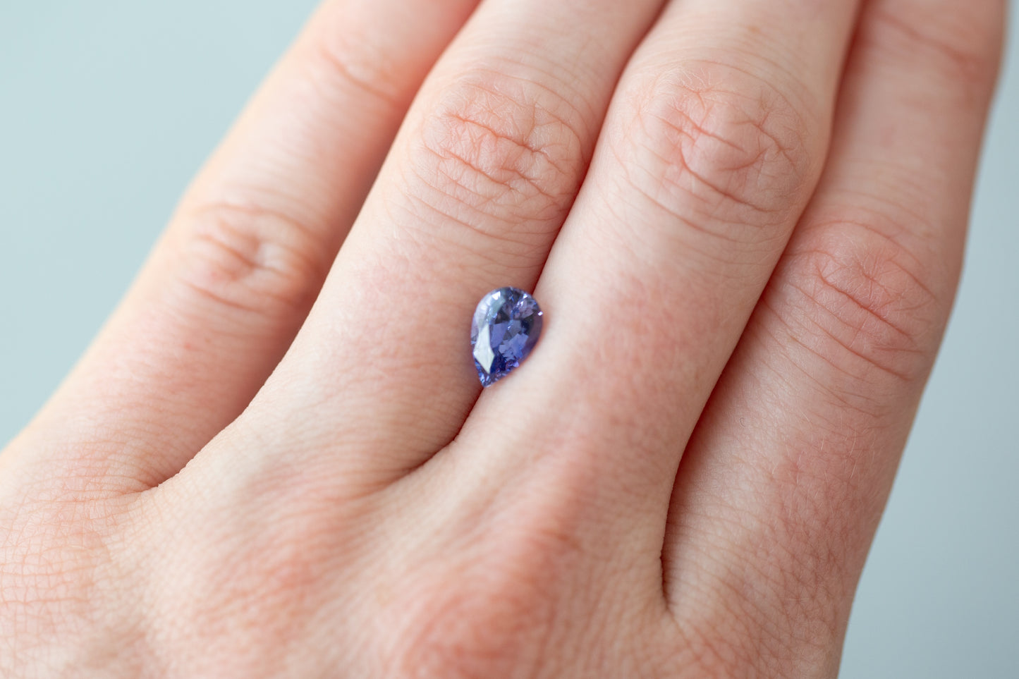 1.65ct Pear Lavender Purple Sapphire