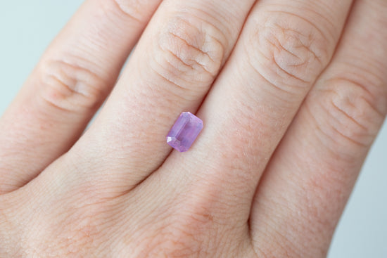 1.50ct Radiant Opalescent Pink Purple Sapphire