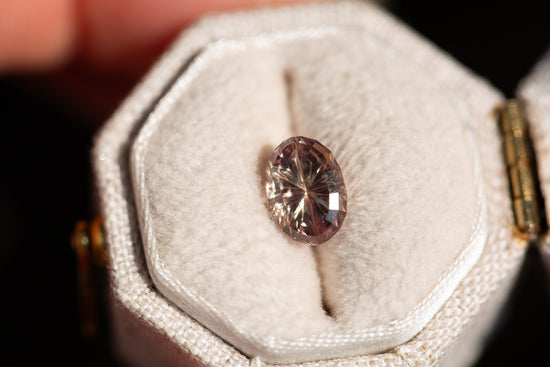 1.73ct oval golden Starbrite cut sapphire by John Dyer