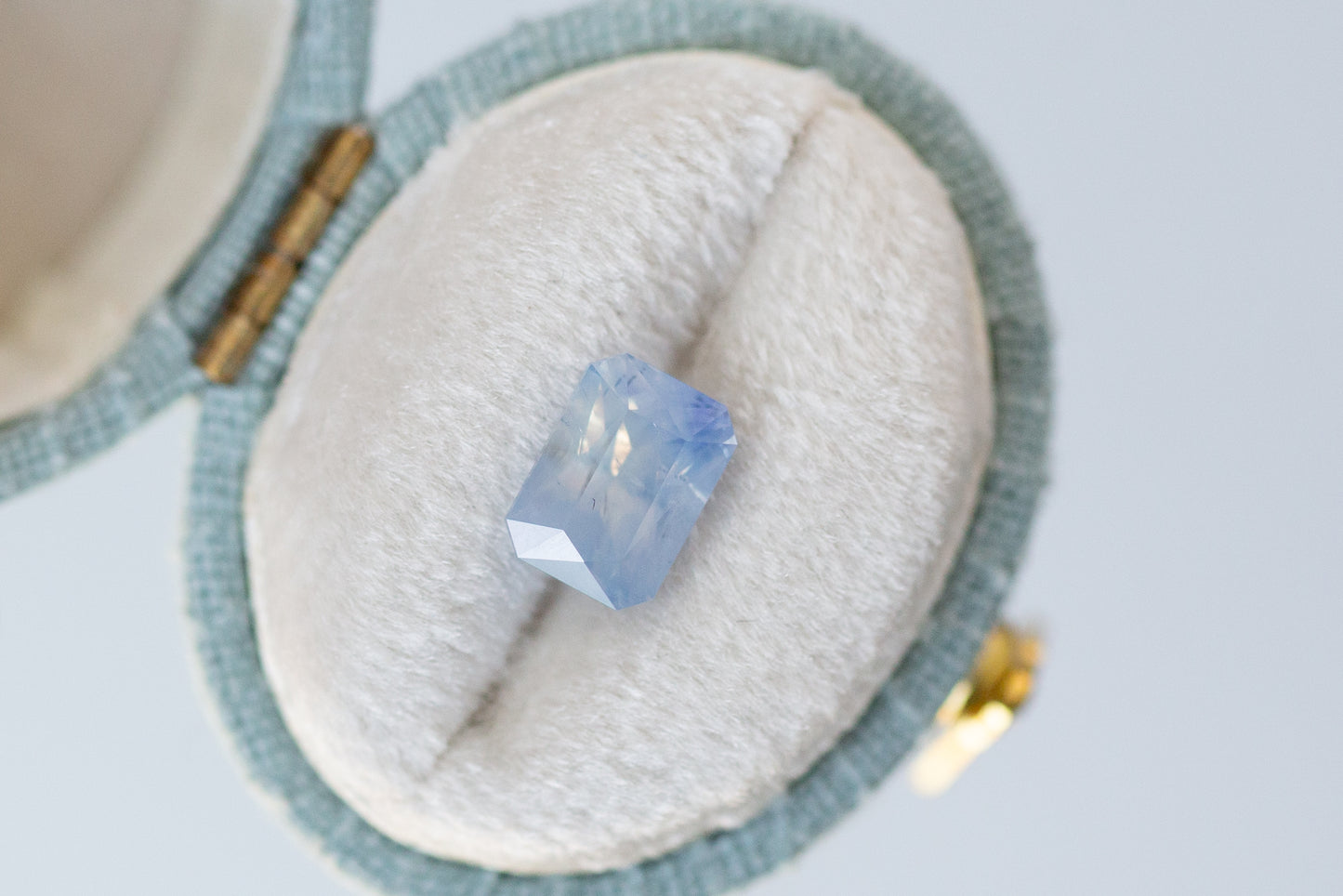 2.03ct Radiant Icy Blue Sapphire