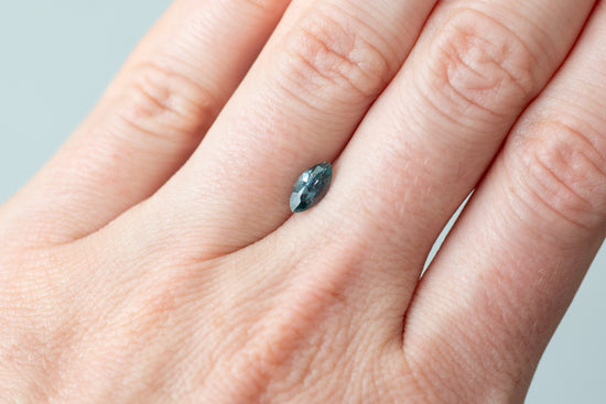 0.79ct Marquise Teal Blue Sapphire