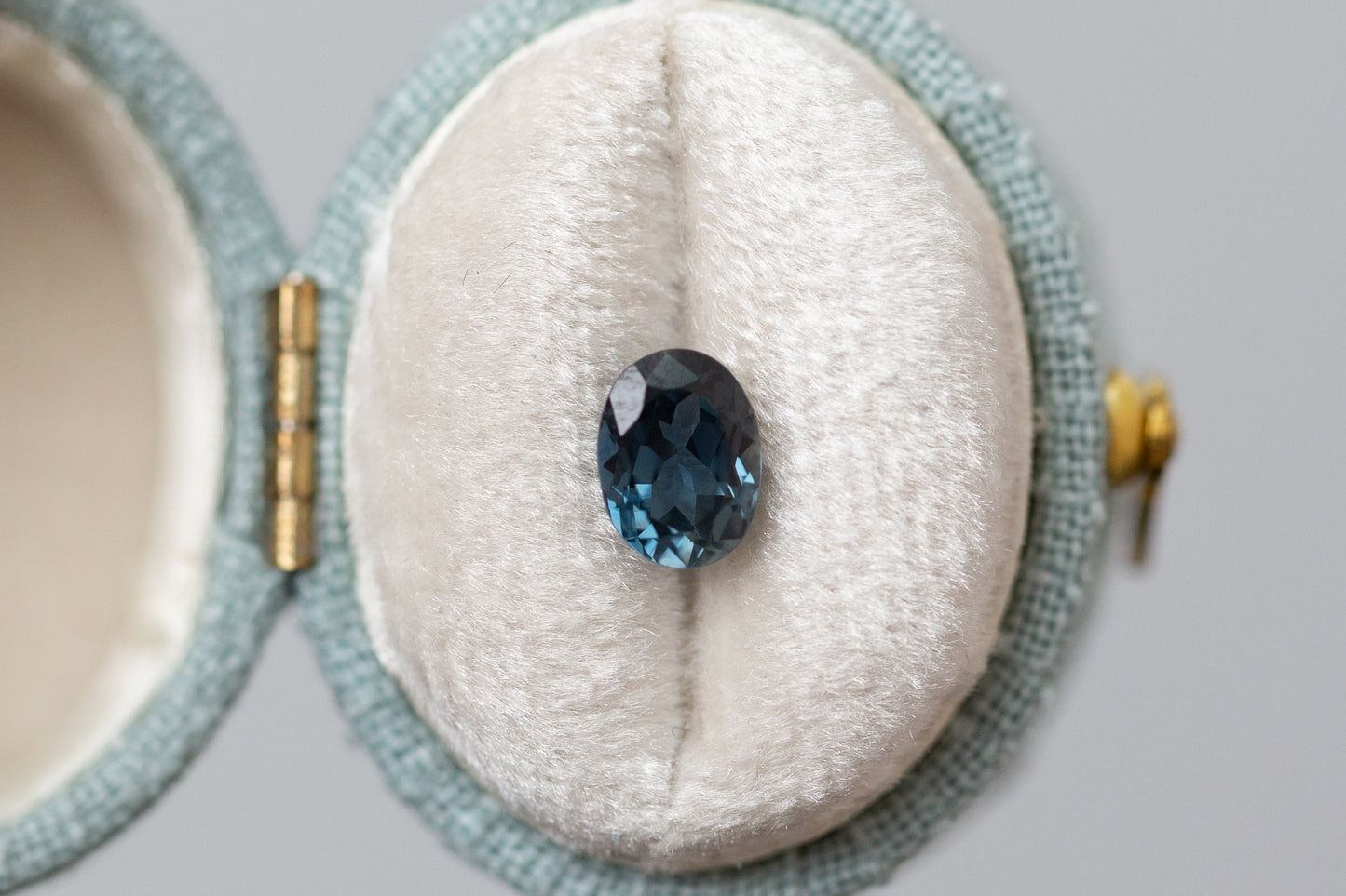 1.30ct Oval Teal Sapphire