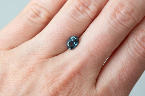 1.30ct Oval Teal Sapphire