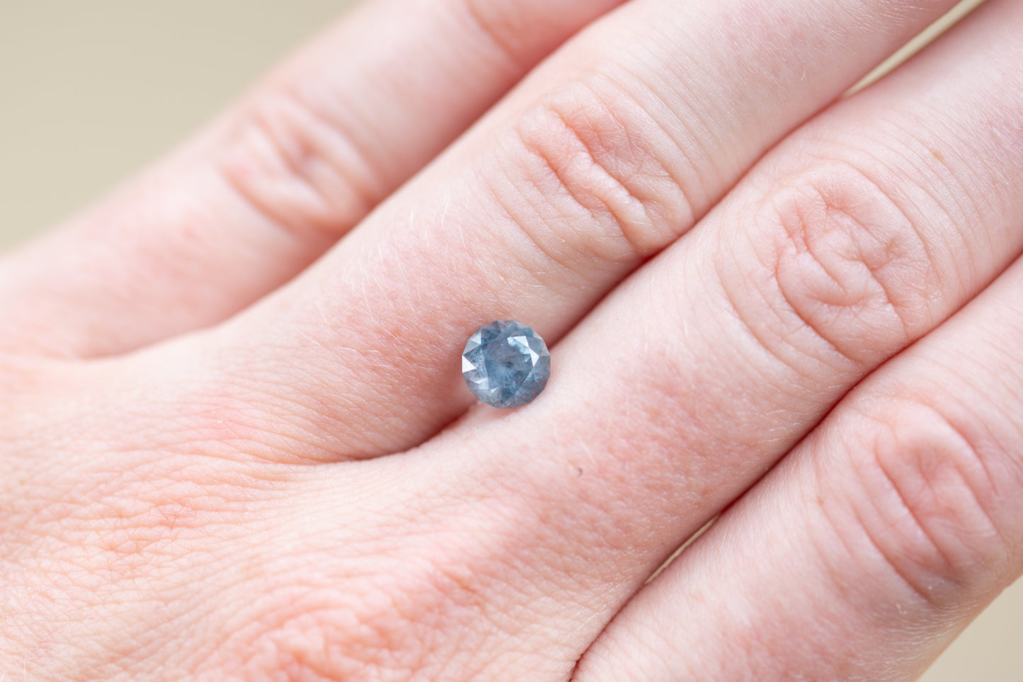 1.48ct Round Blue Green Sapphire