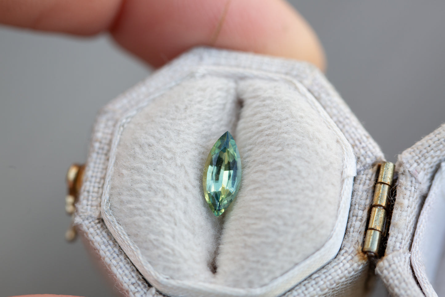 .7ct marquise green teal sapphire