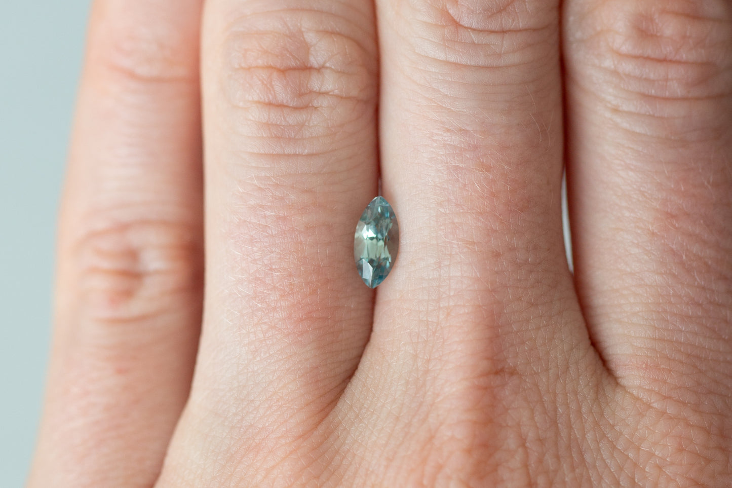 0.90ct Marquise Light Teal Sapphire