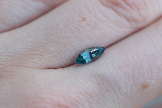 .9ct marquise blue teal sapphire