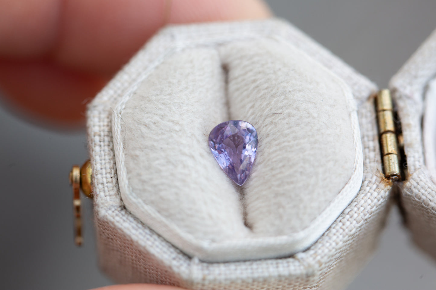 .73ct pear purple sapphire