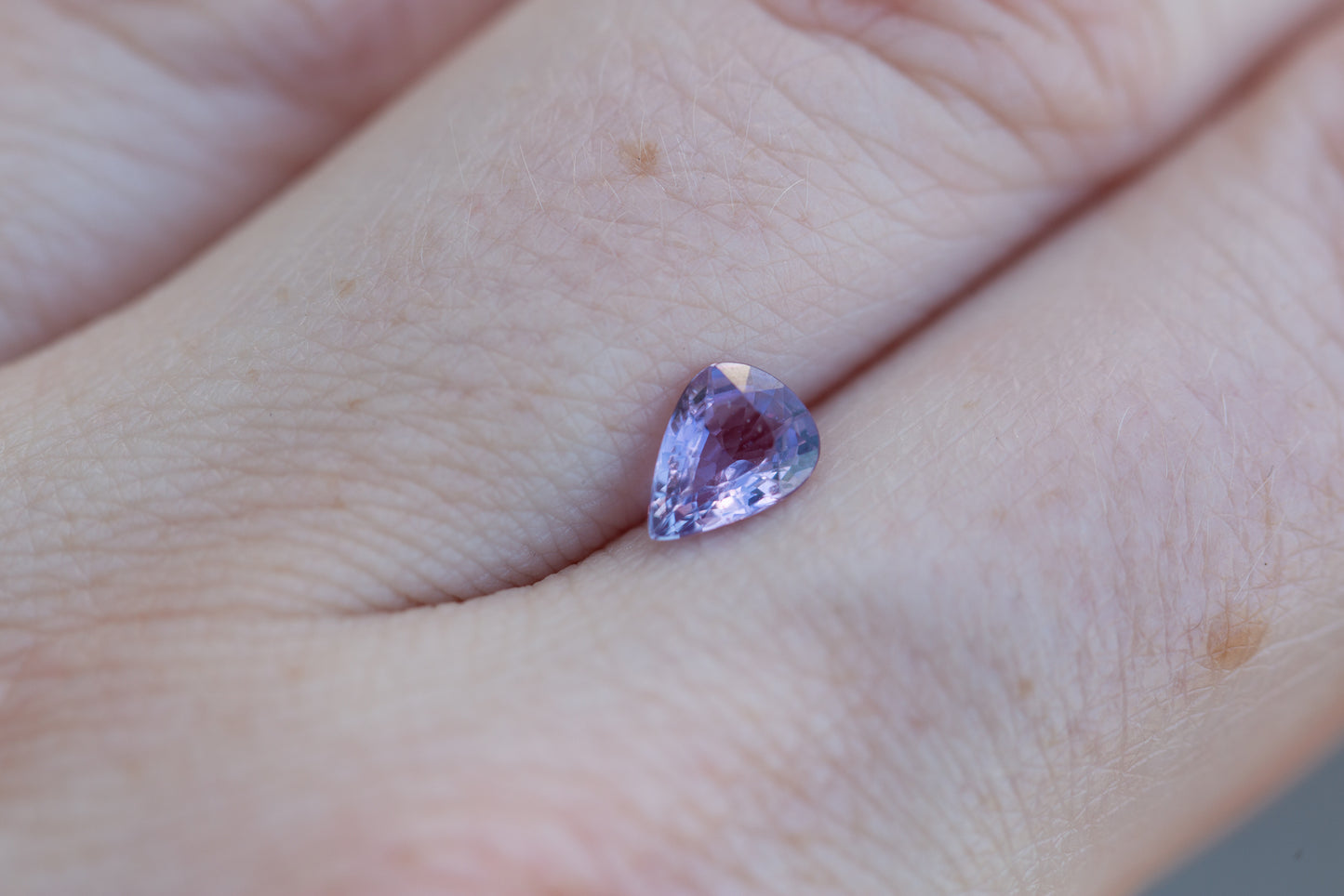 .73ct pear purple sapphire