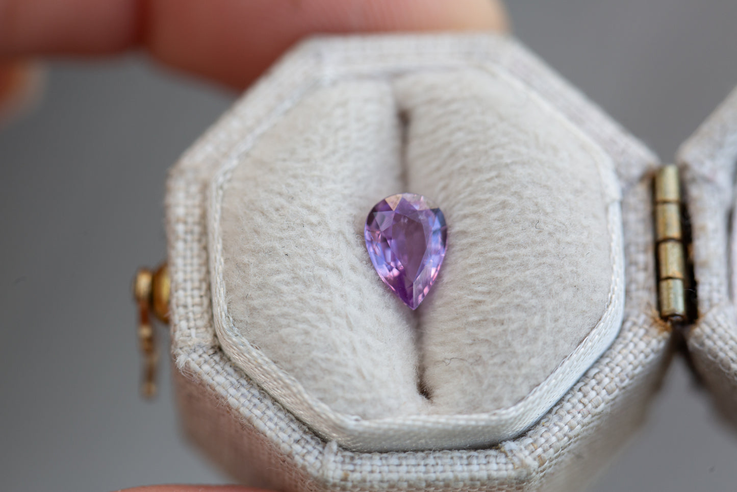 .84ct pear purple sapphire