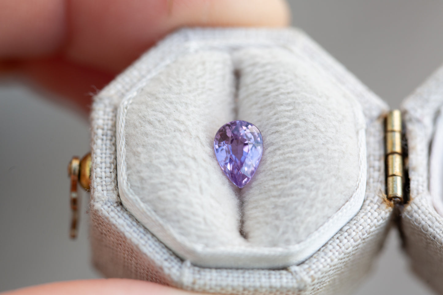 .92ct pear purple sapphire