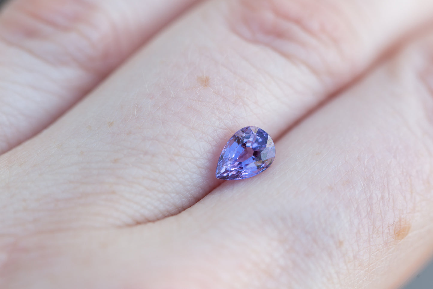 1.08ct pear purple sapphire