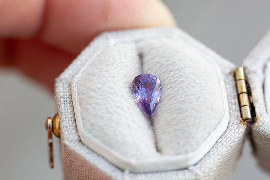.78ct pear purple sapphire