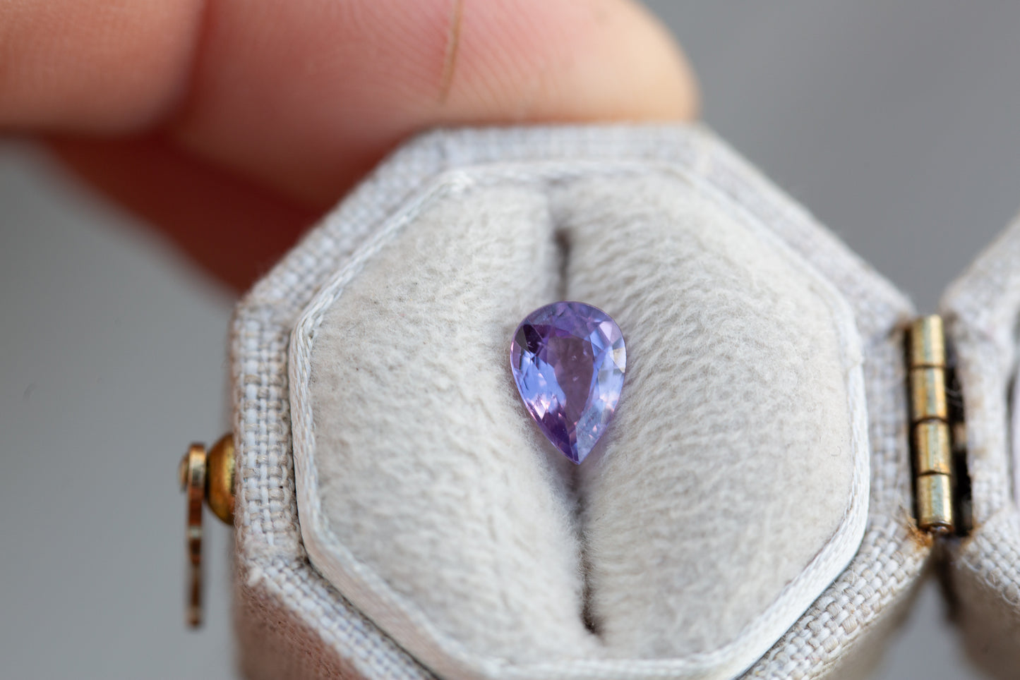 .83ct pear purple sapphire