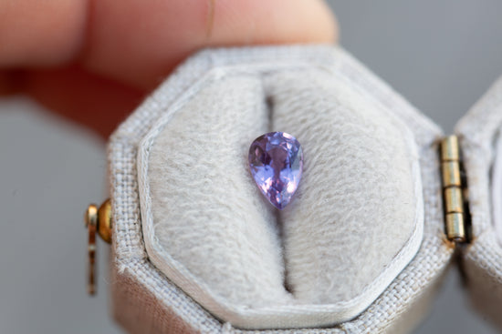 .9ct pear purple sapphire