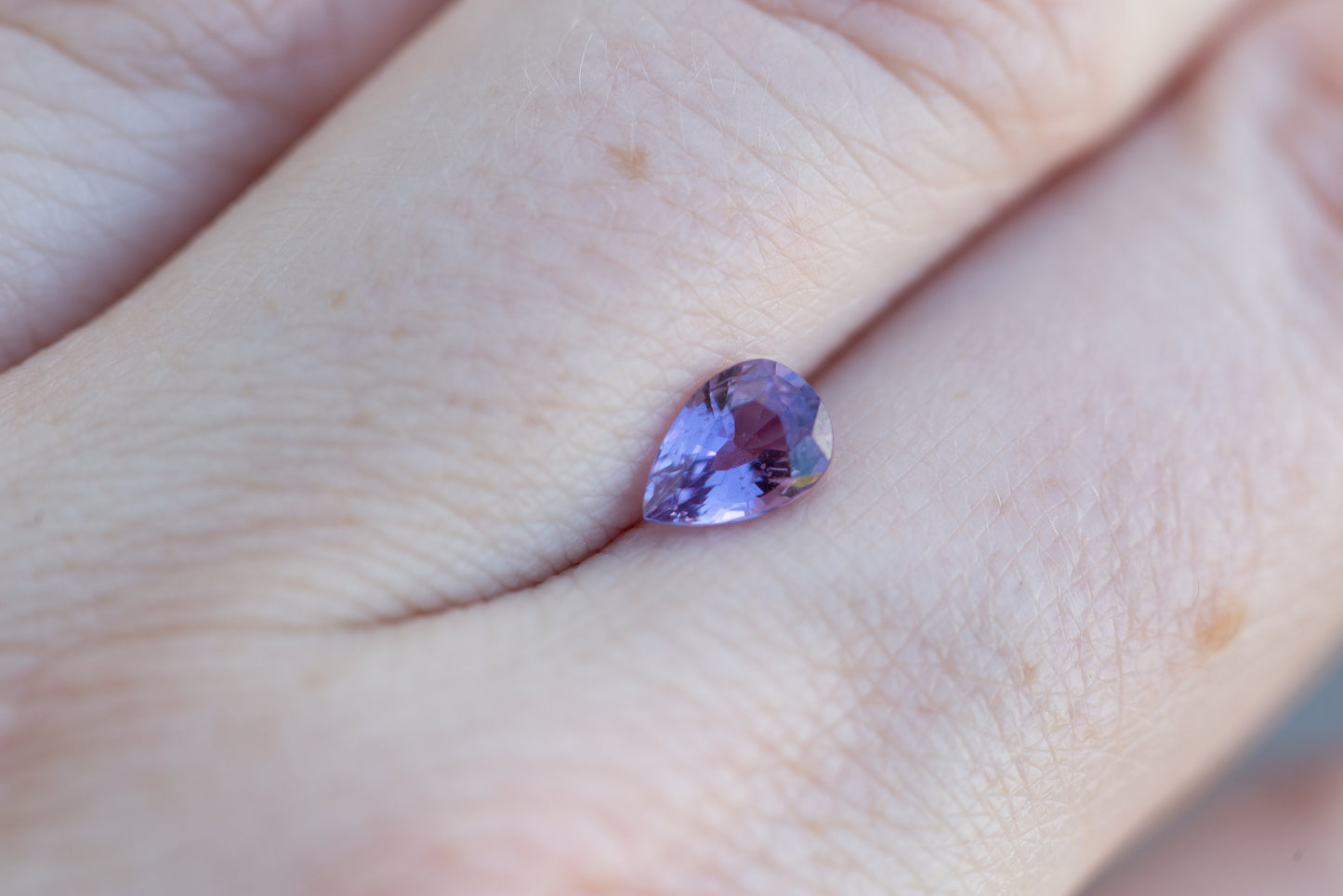 .9ct pear purple sapphire