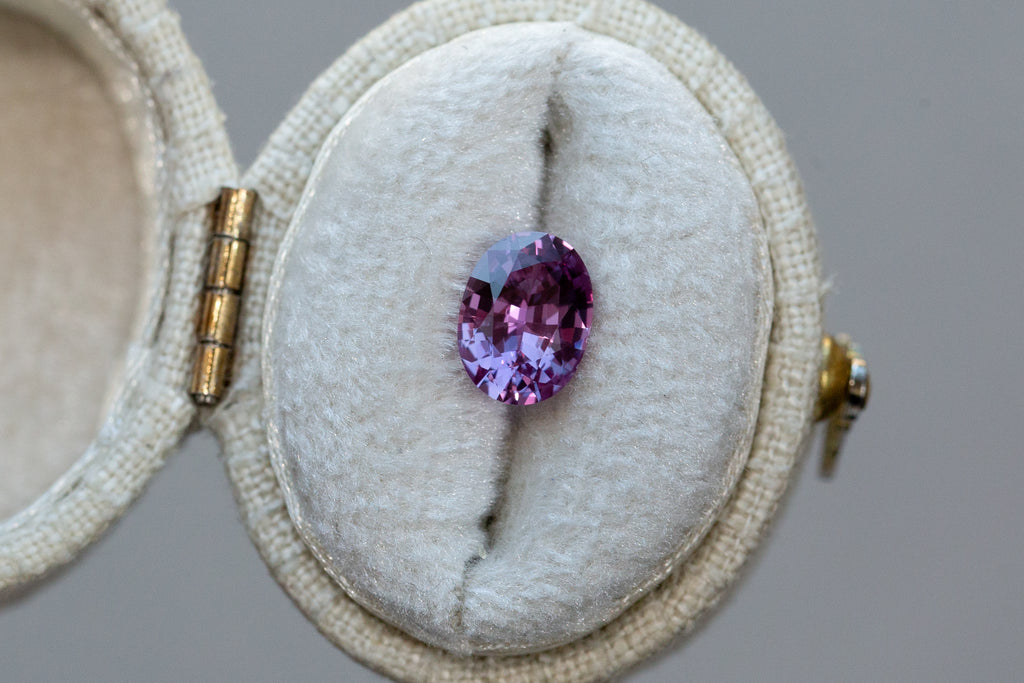 1.34ct Oval Purplish Pink Sapphire – Oore Jewelry