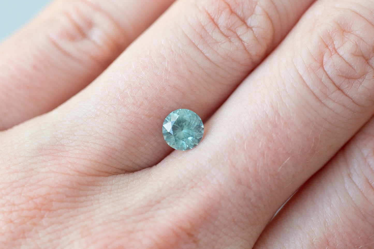 1.18ct Round Aqua Sapphire