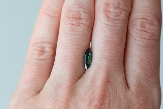 1.02ct Marquise Deep Green Sapphire