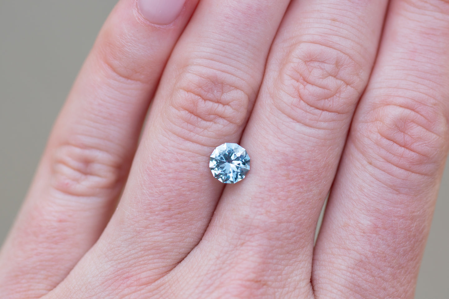 1.51ct Round Light Teal Sapphire