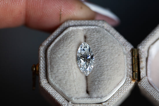 1.27ct marquise lab diamond, E/VVS1