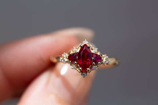 14k Rose Gold Custom Solitaire Ruby Engagement Ring #102160 - Seattle  Bellevue | Joseph Jewelry