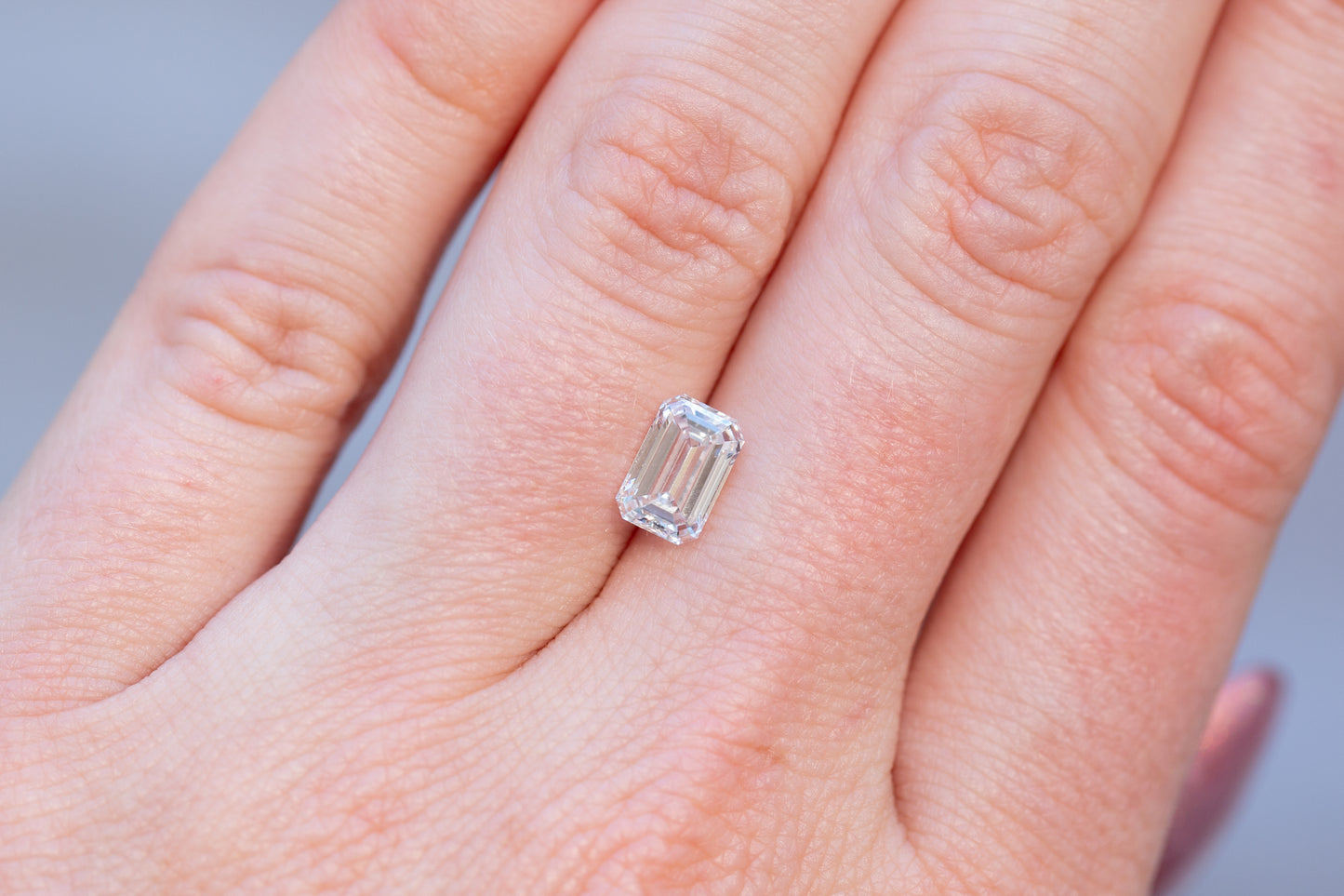 1.49ct Emerald Cut Lab Diamond, D VS1