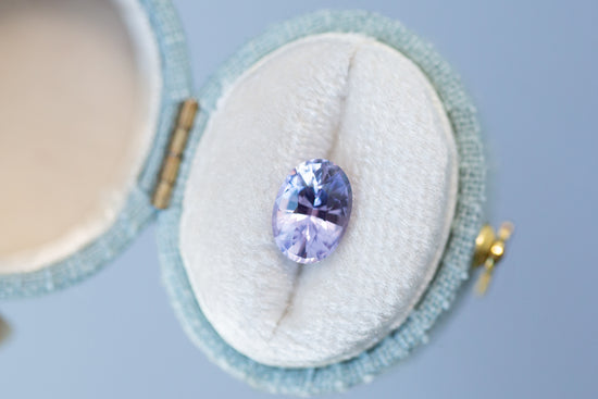 2.09ct Oval Lavender Violet Sapphire