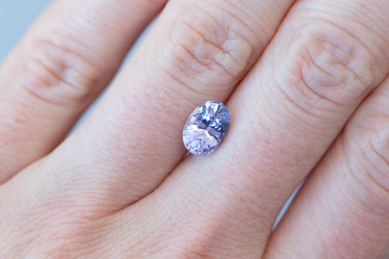 2.09ct Oval Lavender Violet Sapphire