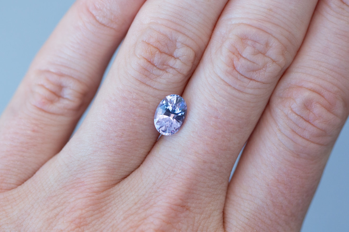 2.09ct Oval Lavender Violet Sapphire