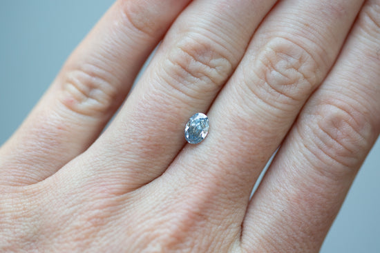 0.80ct Oval Fancy Vivid Blue Lab Diamond, VS2