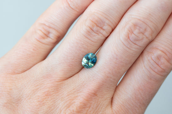 2.06ct Oval Green Teal Sapphire