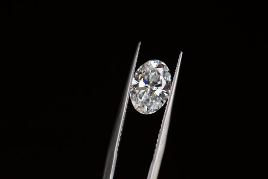 1.55ct oval lab diamond, D/VVS1