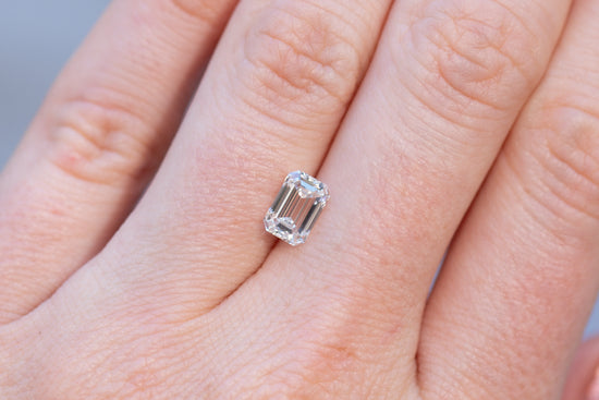 1.48ct Emerald Cut Lab Diamond, F VS1