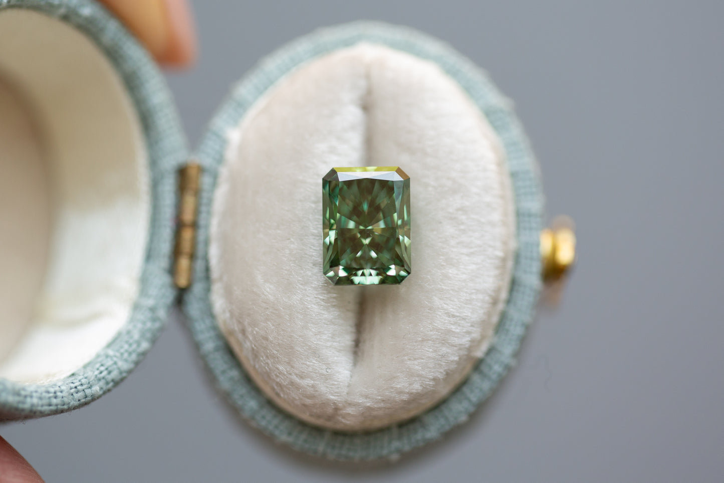 2.72ct Radiant Fancy Vivid Green Lab Diamond, VS1